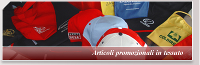 articoli promozionali in tessuto
